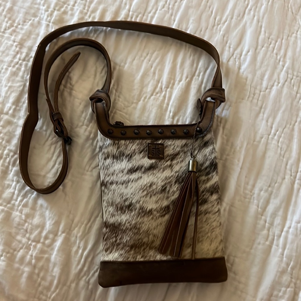 Cowhide purse